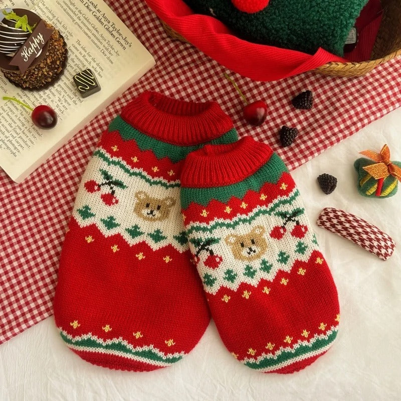 Christmas Cherry Pet Sweater